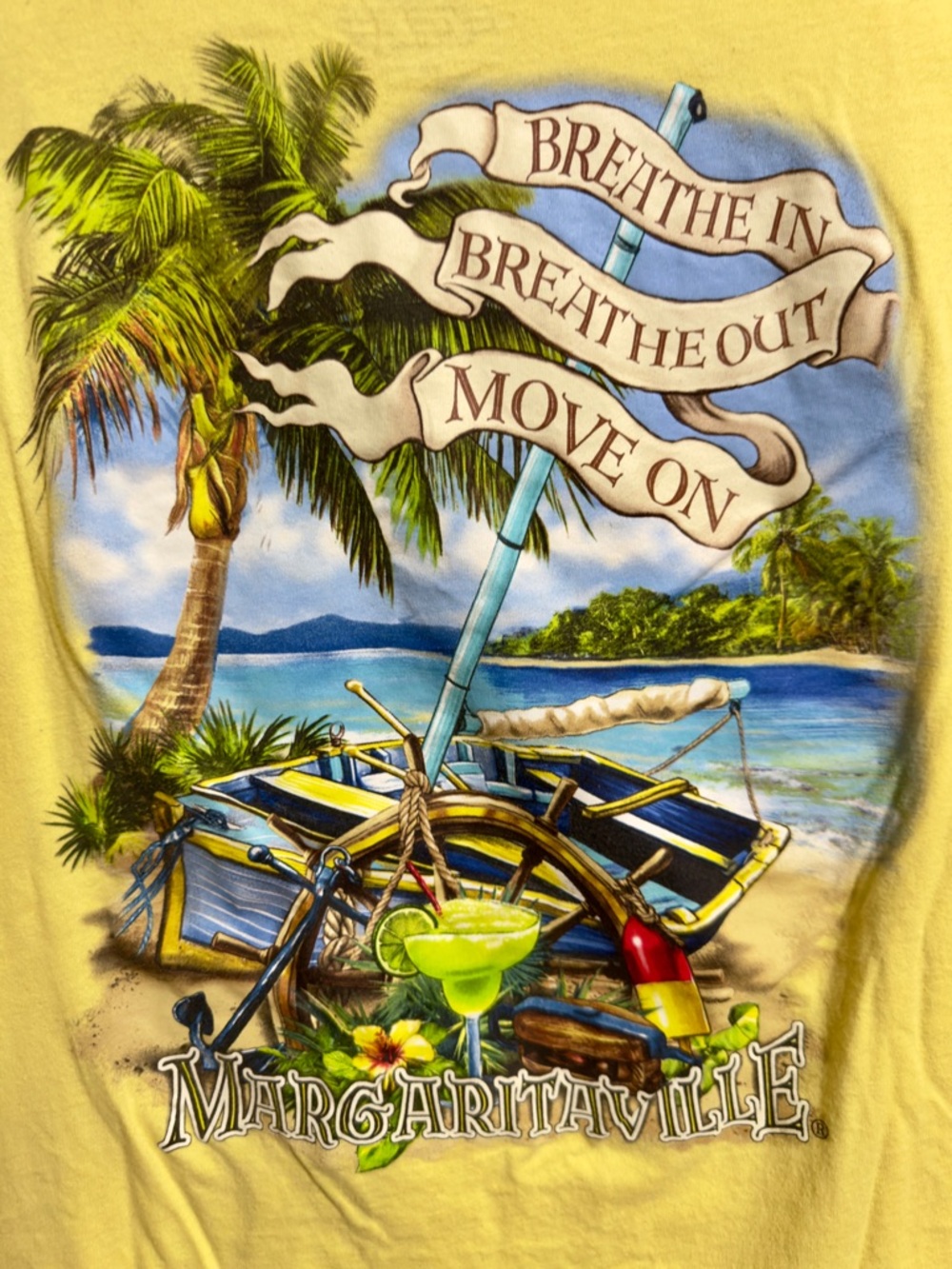 Margaritaville Breathe In, Breathe Out, Move On Tee